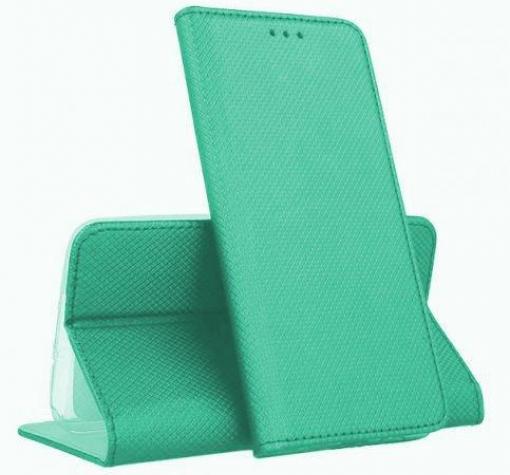Кожен калъф Magnet Case със стойка за Samsung A50/A30s/A50s – мента