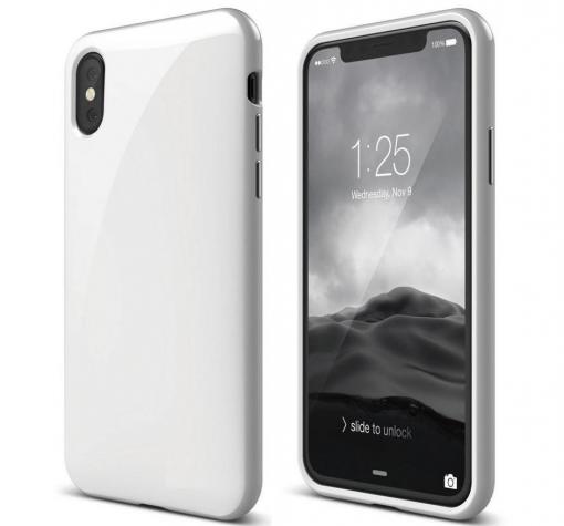 Луксозен силиконов калъф / гръб / TPU за Samsung A50 / A50S / A30S - бял / гланц