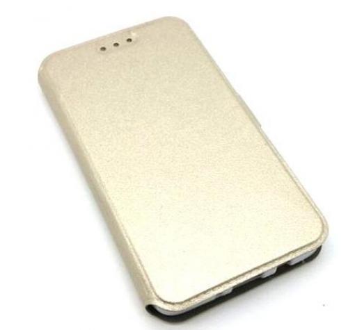 Кожен калъф Flip тефтер Flexi със стойка за Samsung A51 - златист