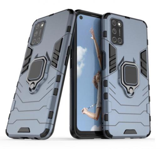 Силиконов гръб TPU кейс Hybrid Shockproof Case за Samsung A52 4G / A52 5G / A52S 5G - син