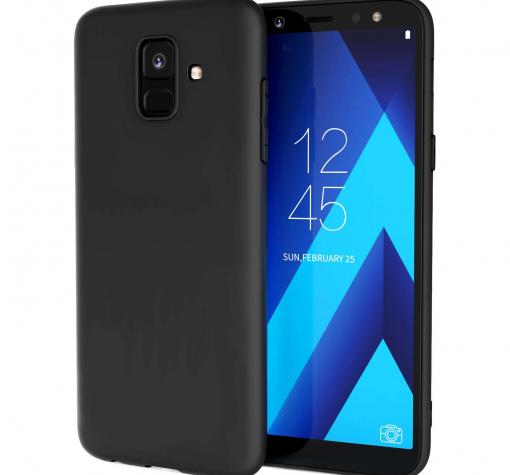 Силиконов калъф / гръб / TPU за Samsung A6 2018 A600 - черен