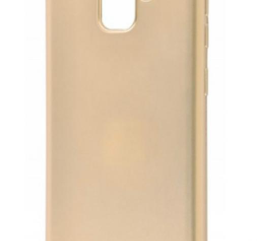 Силиконов калъф / гръб / TPU MOLAN CANO Jelly Case за Samsung A6 2018 - златист / брокат