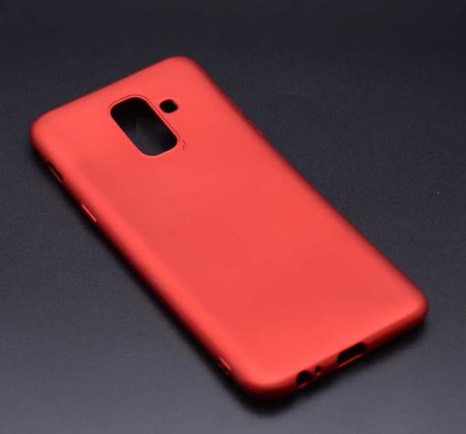 Силиконов калъф / гръб / TPU за Samsung A6 2018 A600 - червен