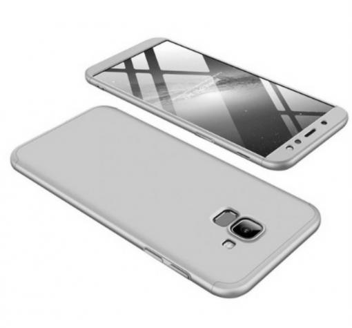 Твърд гръб Magic Skin 360° FULL за Samsung A6 2018 - сребрист