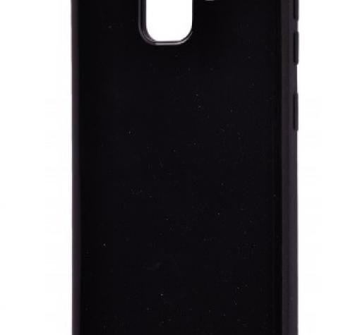 Силиконов калъф / гръб / TPU MOLAN CANO Jelly Case за Samsung A6 2018 - черен / брокат