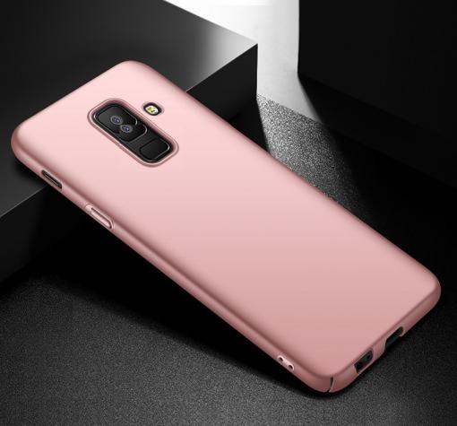 Луксозен твърд гръб за Samsung A6 Plus 2018 - Rose Gold