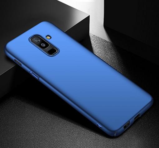 Луксозен твърд гръб за Samsung A6 Plus 2018 - син
