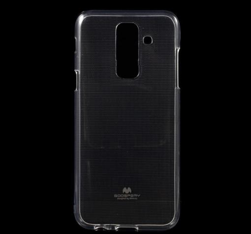 Луксозен силиконов калъф / гръб / TPU Mercury GOOSPERY Jelly Case за Samsung A6 Plus 2018 - прозрачен