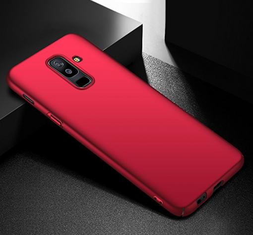 Луксозен твърд гръб за Samsung A6 Plus 2018 - червен