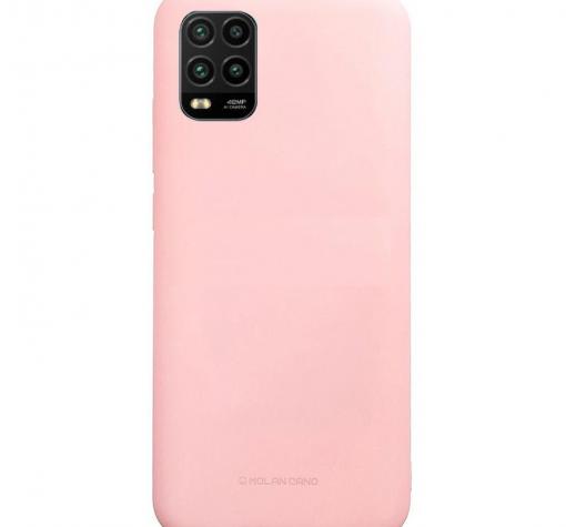 Силиконов калъф / гръб / TPU Molan Cano Jelly Case за Samsung A41 - светло розов / мат