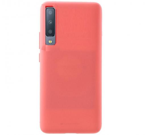 Луксозен силиконов калъф / гръб / TPU Mercury GOOSPERY Soft Jelly Case за Samsung A7 2018 A750F - корал