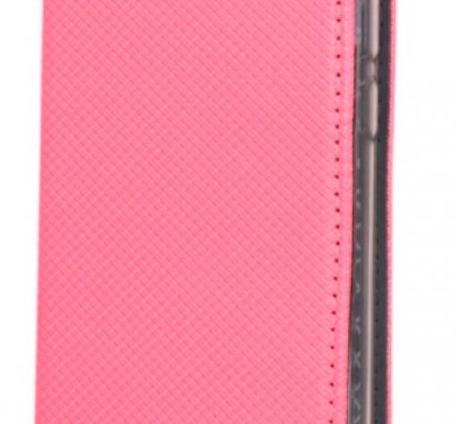 Кожен калъф Magnet Case със стойка за Samsung A7 2018 A750F - розов