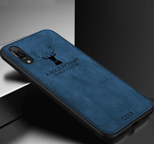 Луксозен гръб Deer за Samsung A7 2018 A750F - тъмно син