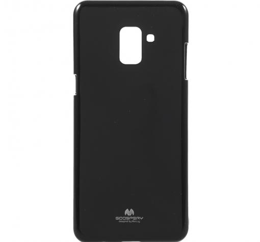 Луксозен силиконов калъф / гръб / TPU Mercury GOOSPERY Jelly Case за Samsung A8 2018 A530F - черен