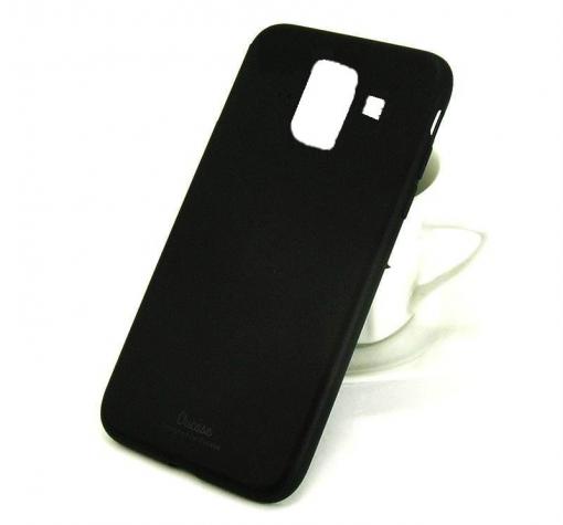 Луксозен калъф / гръб / TPU OUcase Lovely Series за Samsung A8 2018 A530F - черен