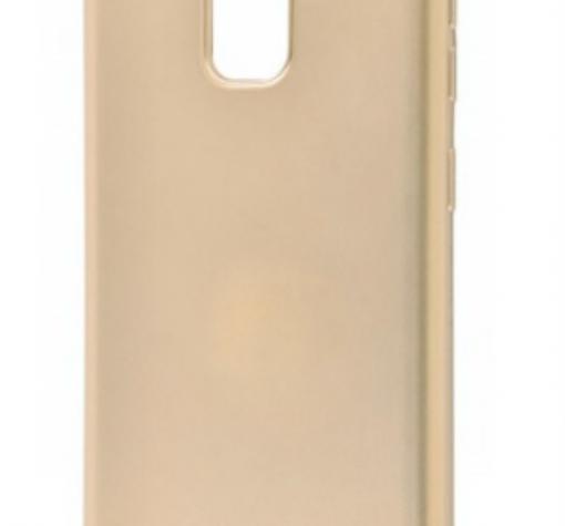 Силиконов калъф / гръб / TPU MOLAN CANO Jelly Case за Samsung A8 2018 A530F - златист / брокат