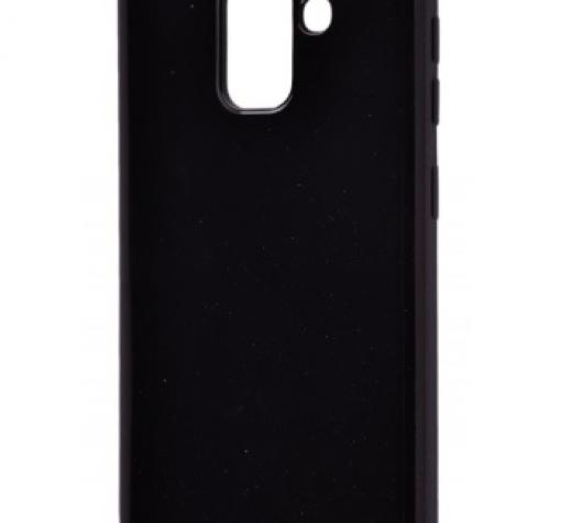 Силиконов калъф / гръб / TPU MOLAN CANO Jelly Case за Samsung A8 2018 A530F - черен / брокат