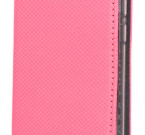 Кожен калъф Magnet Case със стойка за Samsung A9 A920F 2018 - розов