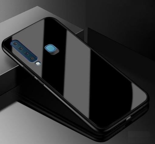 Луксозен стъклен твърд гръб за Huawei P Smart Z / Y9 Prime 2019 - черен