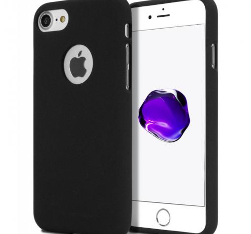 Луксозен силиконов калъф / гръб / TPU Mercury GOOSPERY Soft Jelly Case за Apple iPhone 7 Plus - черен