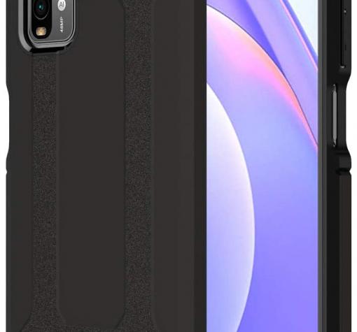 Силиконов гръб TPU Spigen Hybrid с твърда част за Xiaomi Poco M3 - черен