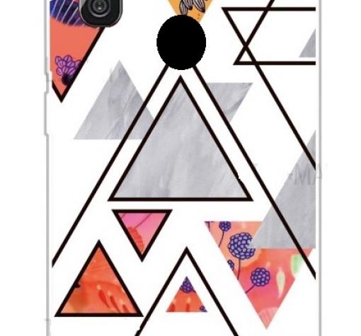Луксозен силиконов калъф / гръб / TPU Marble за Samsung A20e - бял / Cosmo Flowers