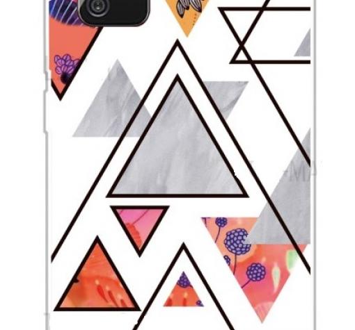 Луксозен силиконов калъф / гръб / TPU Marble за Samsung A31 - бял / Cosmo Flowers