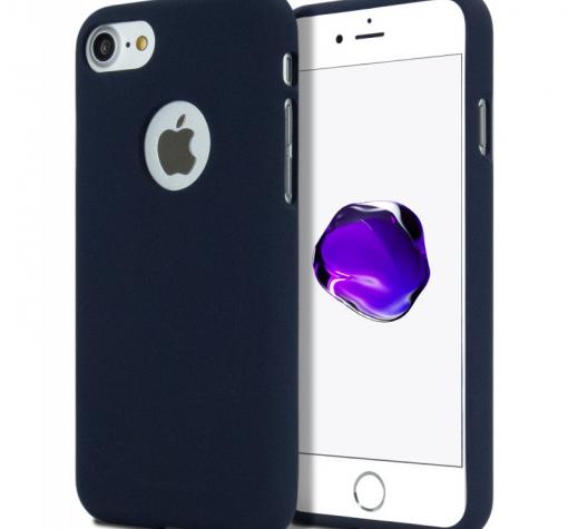 Луксозен силиконов калъф / гръб / TPU Mercury GOOSPERY Soft Jelly Case за Apple iPhone 7 Plus - тъмно син