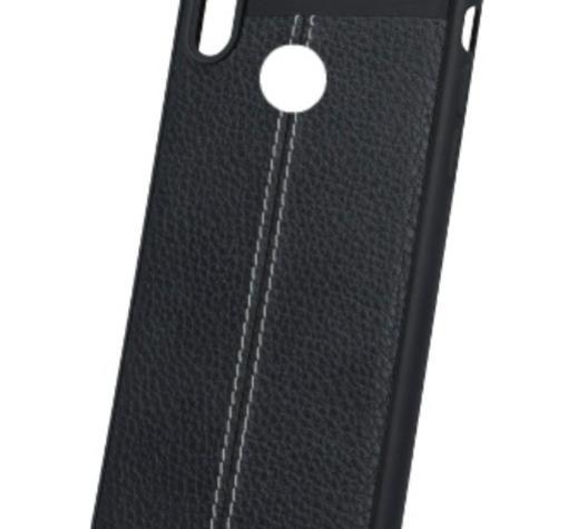 Луксозен кожен гръб Beeyo Elegance Case за Huawei P20 Lite - черен