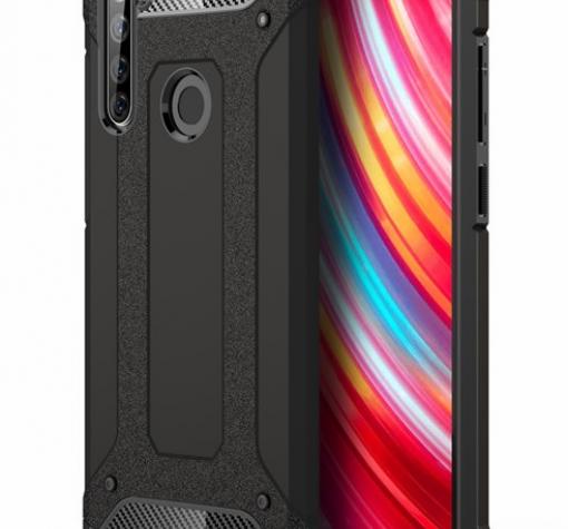 Силиконов гръб TPU Spigen Hybrid с твърда част за Xiaomi Redmi Note 8T - черен