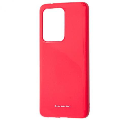 Силиконов калъф / гръб / Molan Cano Glossy Jelly Case за Samsung S20 Ultra - розов / гланц / брокат
