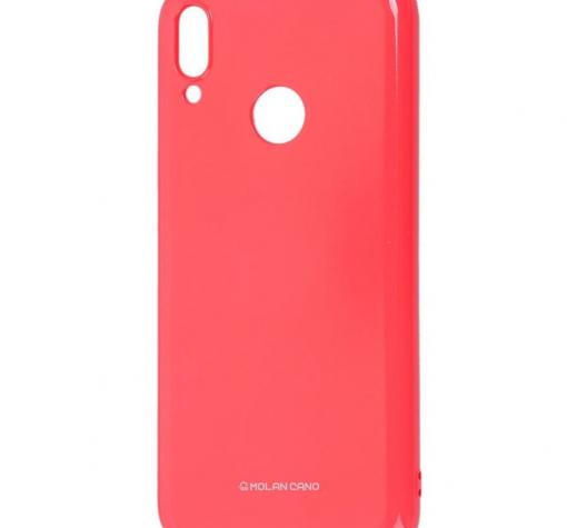 Силиконов калъф / гръб / Molan Cano Glossy Jelly Case за Xiaomi Redmi Note 7 - розов / гланц / брокат