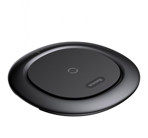 Оригинално универсално зарядно за безжично захранване BASEUS UFO 220V / Fast Wireless Charger Qi Standard - черно