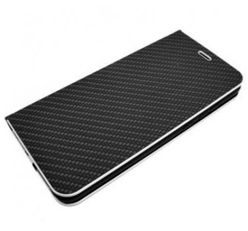 Луксозен кожен калъф Flip тефтер Vennus за Huawei Y5 2019 - черен / carbon