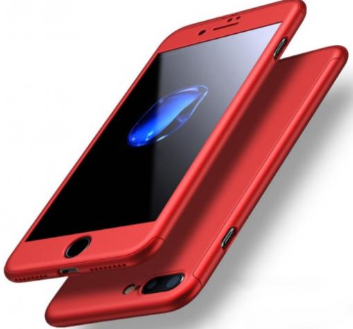 Твърд гръб Magic Skin 360° FULL за Apple iPhone 7 Plus - червен