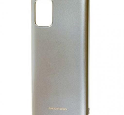 Силиконов калъф / гръб / TPU MOLAN CANO Jelly Case за Samsung S10 Lite A91 - златист / гланц / брокат