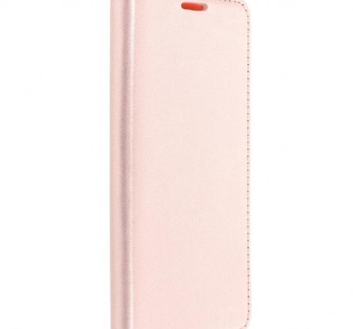 Кожен калъф Flip тефтер Flexi Magnet Book със стойка за Samsung A51 - Rose Gold