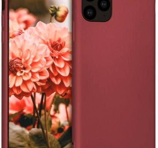 Силиконов калъф / гръб / TPU за Apple iPhone 13 6.1" - бордо / мат