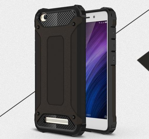 Силиконов гръб TPU Spigen Hybrid с твърда част за Huawei Y6 2018 - черен