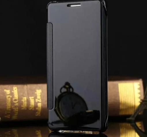 Луксозен калъф Clear View Cover с твърд гръб за Samsung S8 G950 - черен
