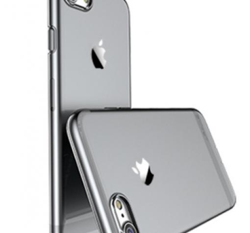 Луксозен силиконов калъф / гръб / TPU USAMS Primary Series за Apple iPhone 7 - прозрачен / черен