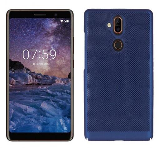 Луксозен твърд гръб за Huawei Mate 20 Lite - син / Grid
