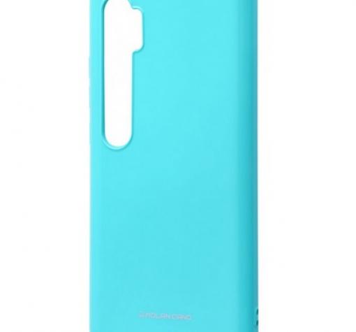 Силиконов калъф / гръб / Molan Cano Glossy Jelly Case за Xiaomi Mi Note 10 - тюркоаз / гланц / брокат