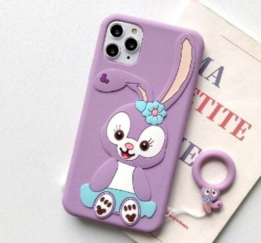 Силиконов калъф / гръб / TPU 3D за Apple iPhone 11 6.1' - Cartoon Duffy Rabbit / лилав