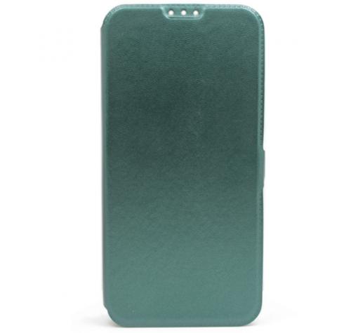 Кожен калъф Flip тефтер Flexi със стойка за Xiaomi Mi 10T / Mi 10T Pro - тъмно зелен