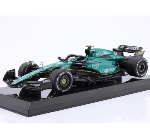 Метална кола Aston Martin AMR23 Fernando Alonso Formula 1 2023 - Edicola 1:24