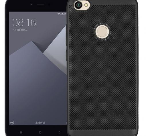 Твърд гръб за Xiaomi RedMi Note 5A Prime - черен / Grid