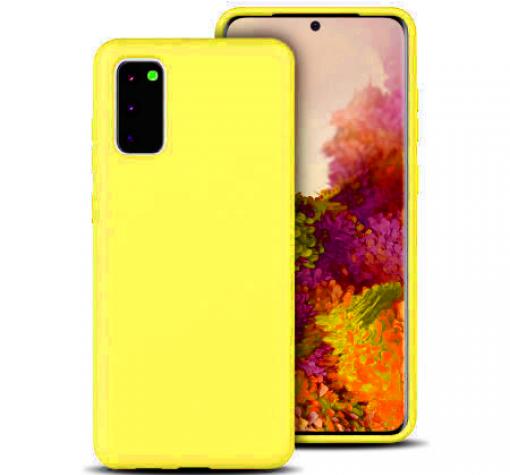 Луксозен силиконов калъф / гръб / Soft Touch TPU за Xiaomi Mi 11 - жълт
