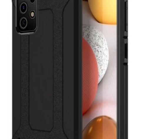Силиконов гръб TPU Spigen Hybrid с твърда част за Samsung A32 5G - черен