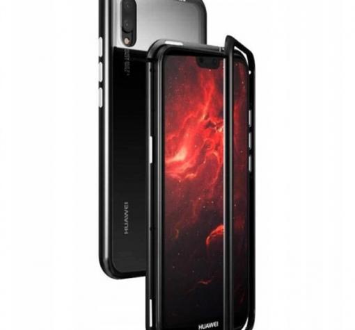 Магнитен калъф Bumper Case 360° FULL за Xiaomi Redmi Note 7- прозрачен / черен рамка